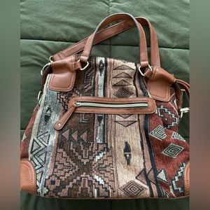 Tribal Boho Women’s Woven Satchel Bag